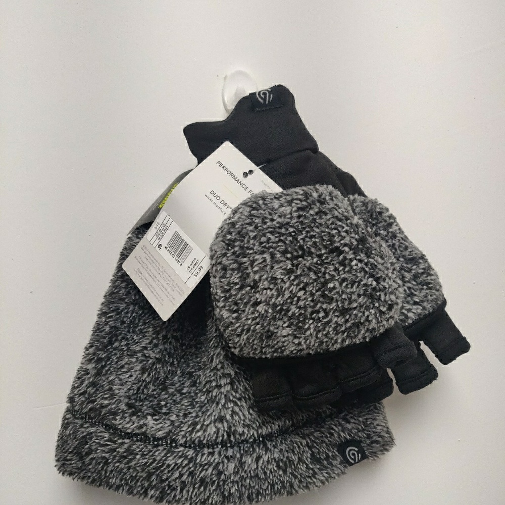 C9 Champion Girls Beanie & Gloves Set  Black/Gray